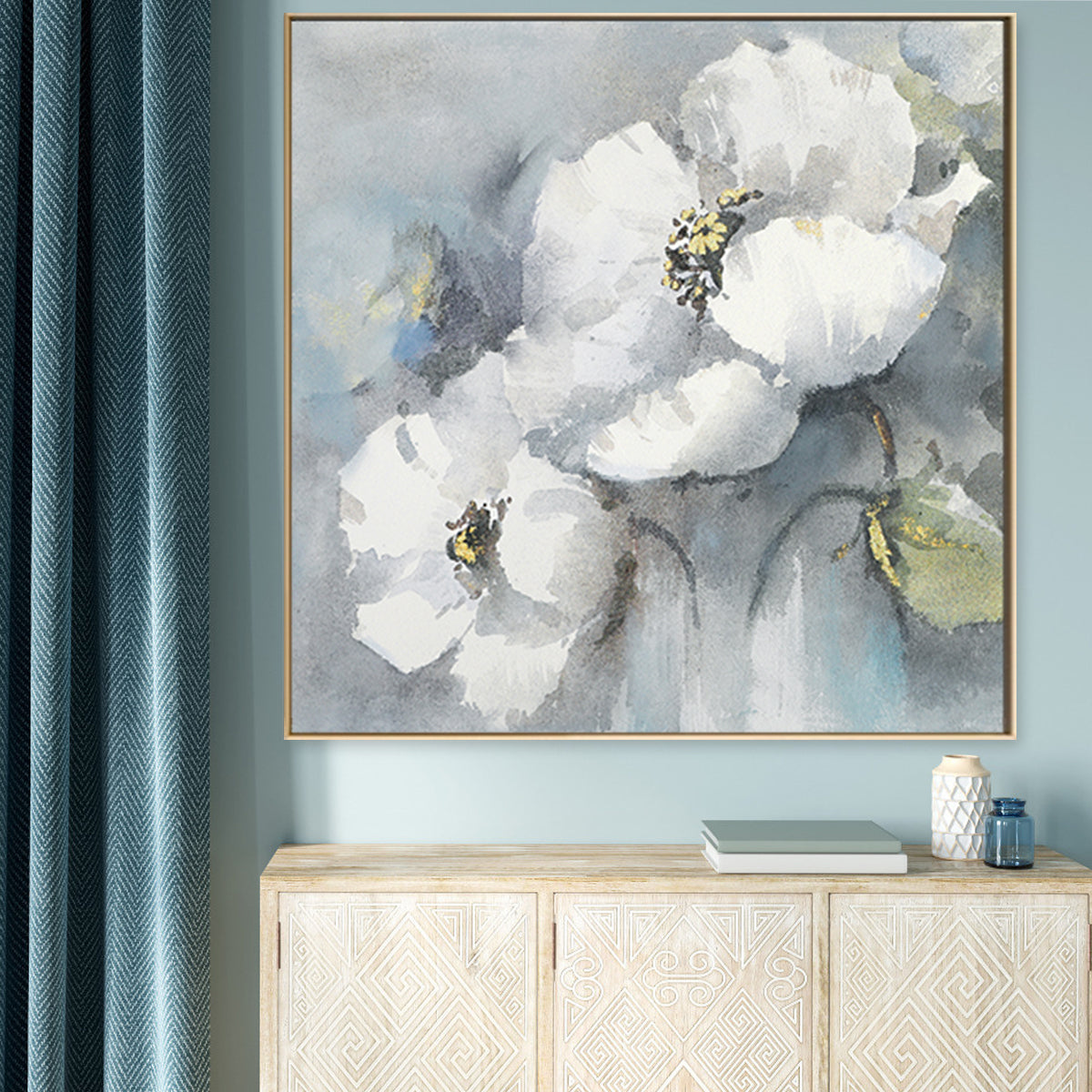 Elegance of White Blooms Canvas