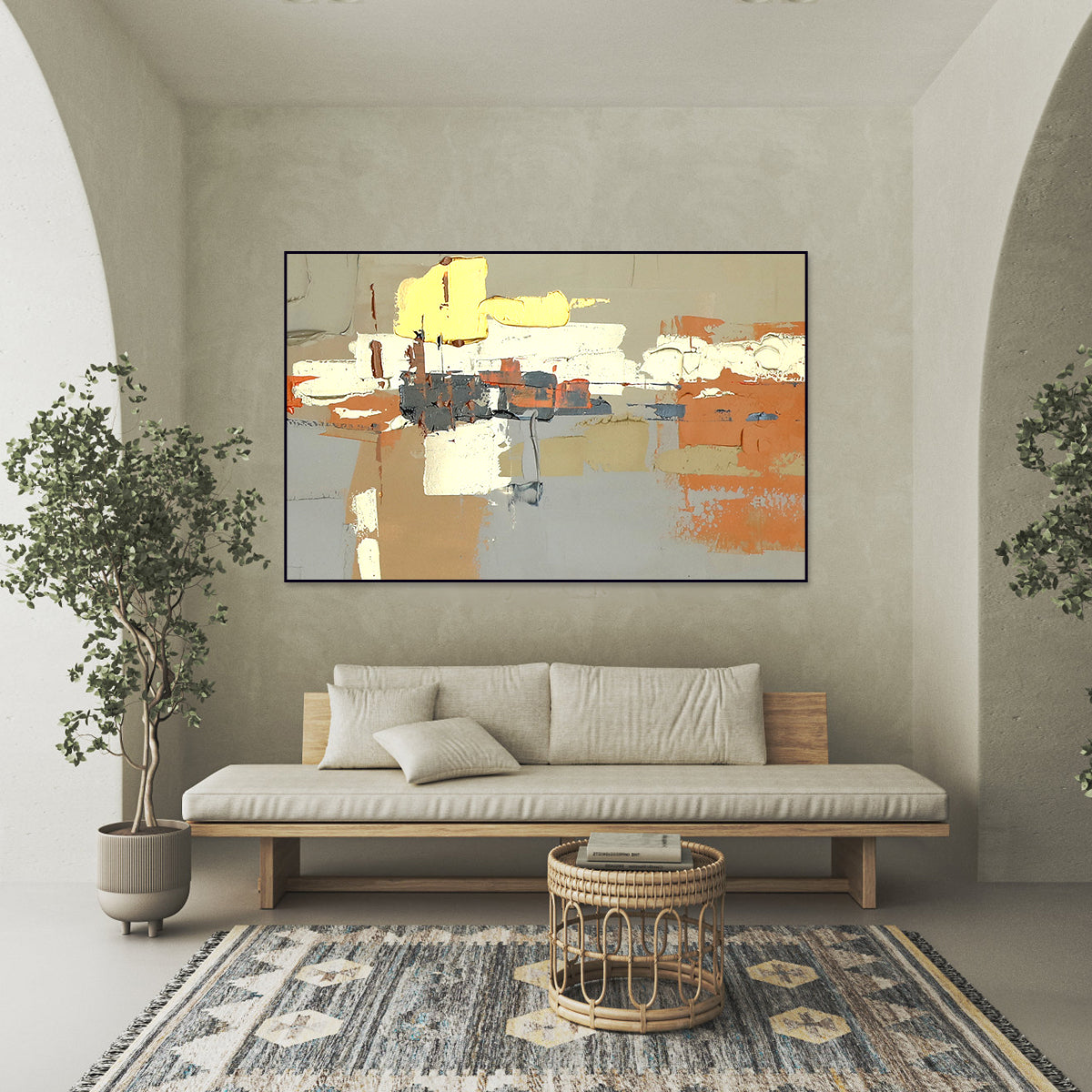 Urban Rhythm: Abstract Geometric Canvas