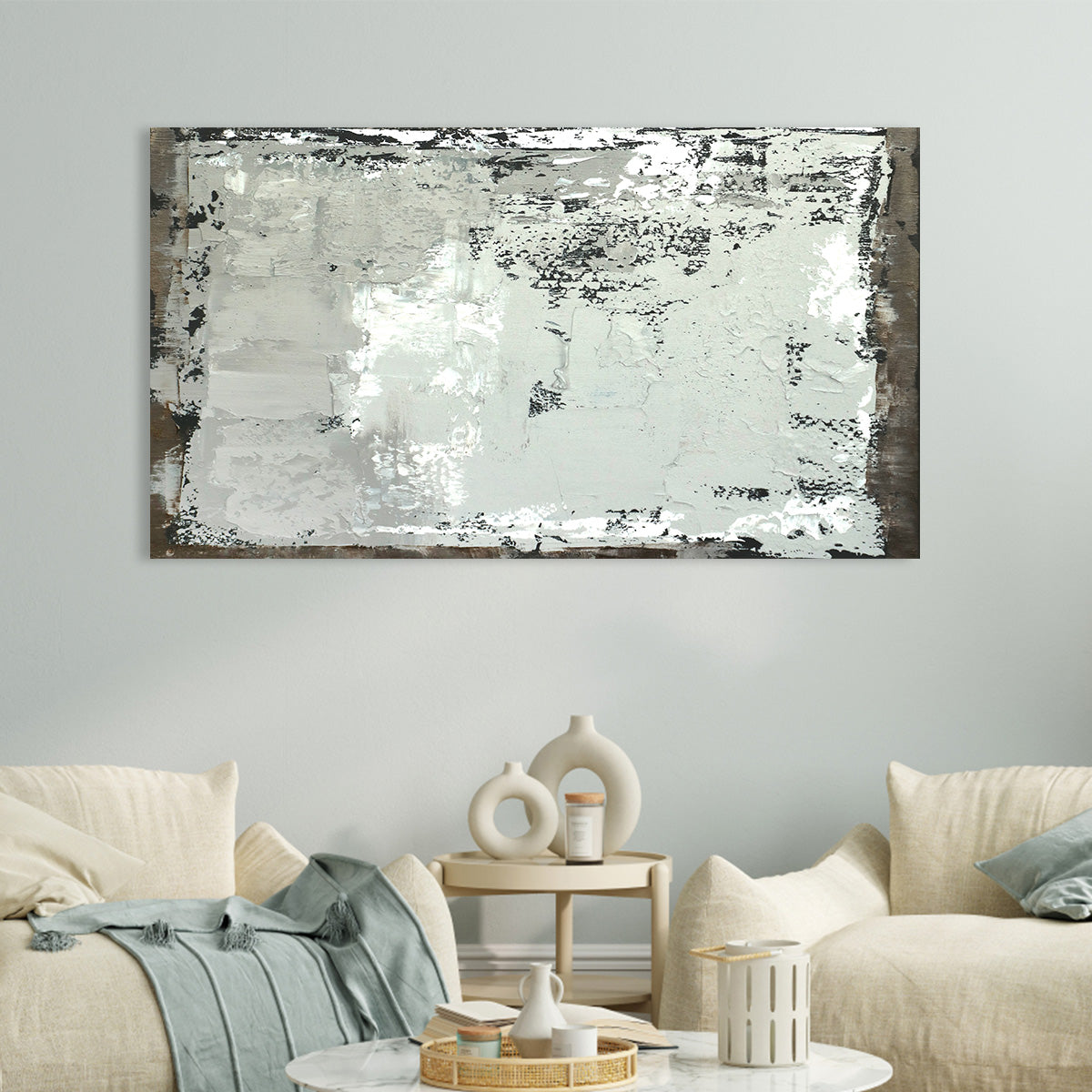 Urban Elegance Abstract Oil Painting