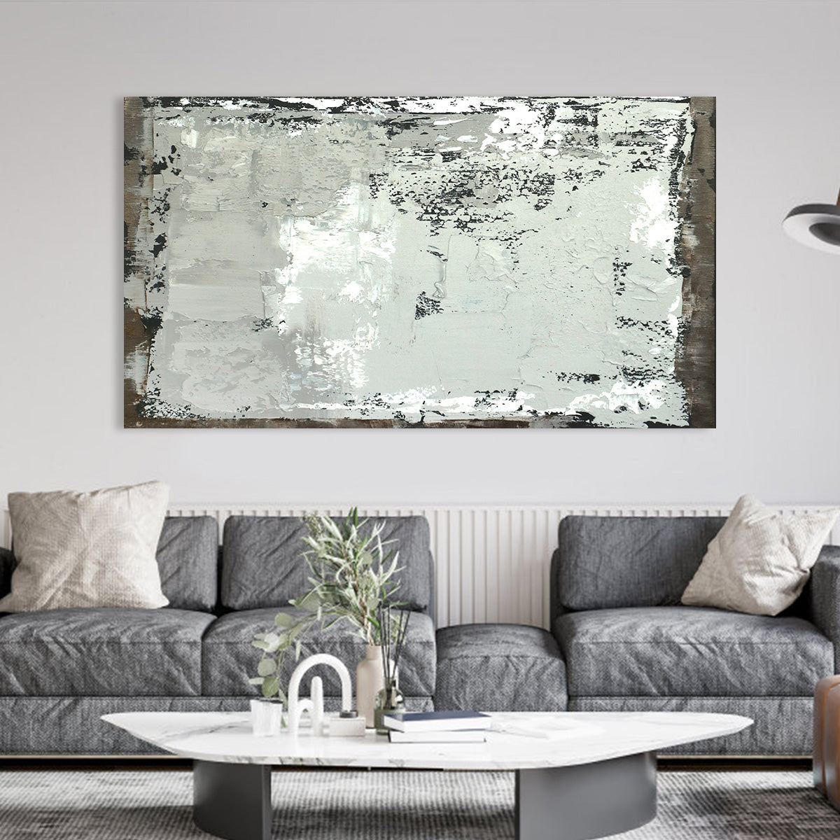 Urban Elegance Abstract Oil Painting