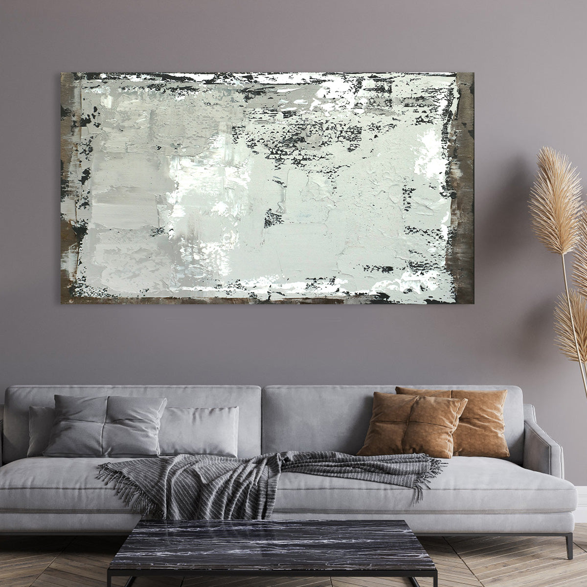 Urban Elegance Abstract Oil Painting