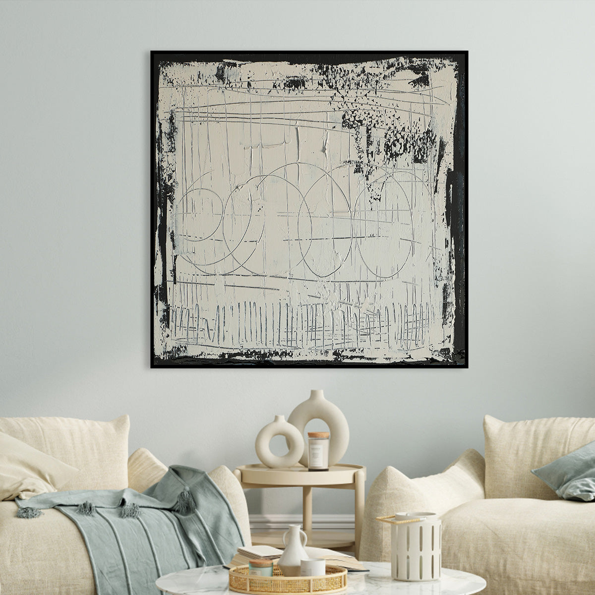 Modern Abstract Geometric Canvas Art