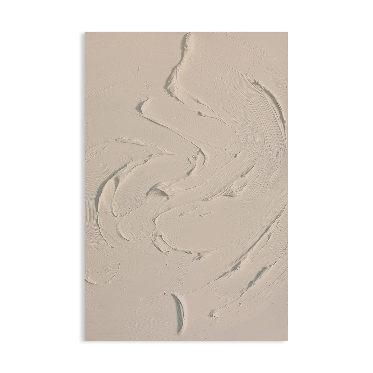 Beige Swirling Texture Canvas