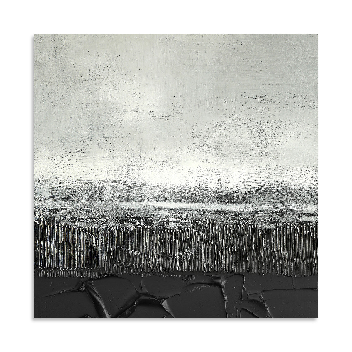 Silver and Black Textured Landscape