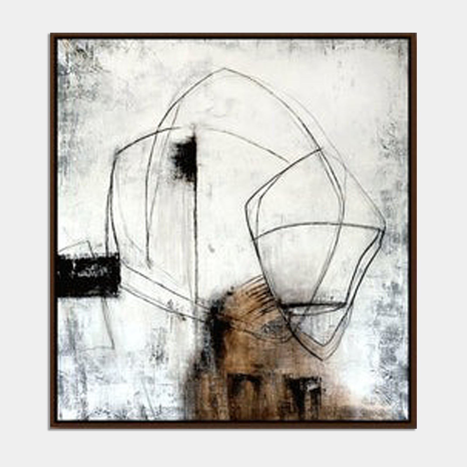 Abstract Contours Canvas