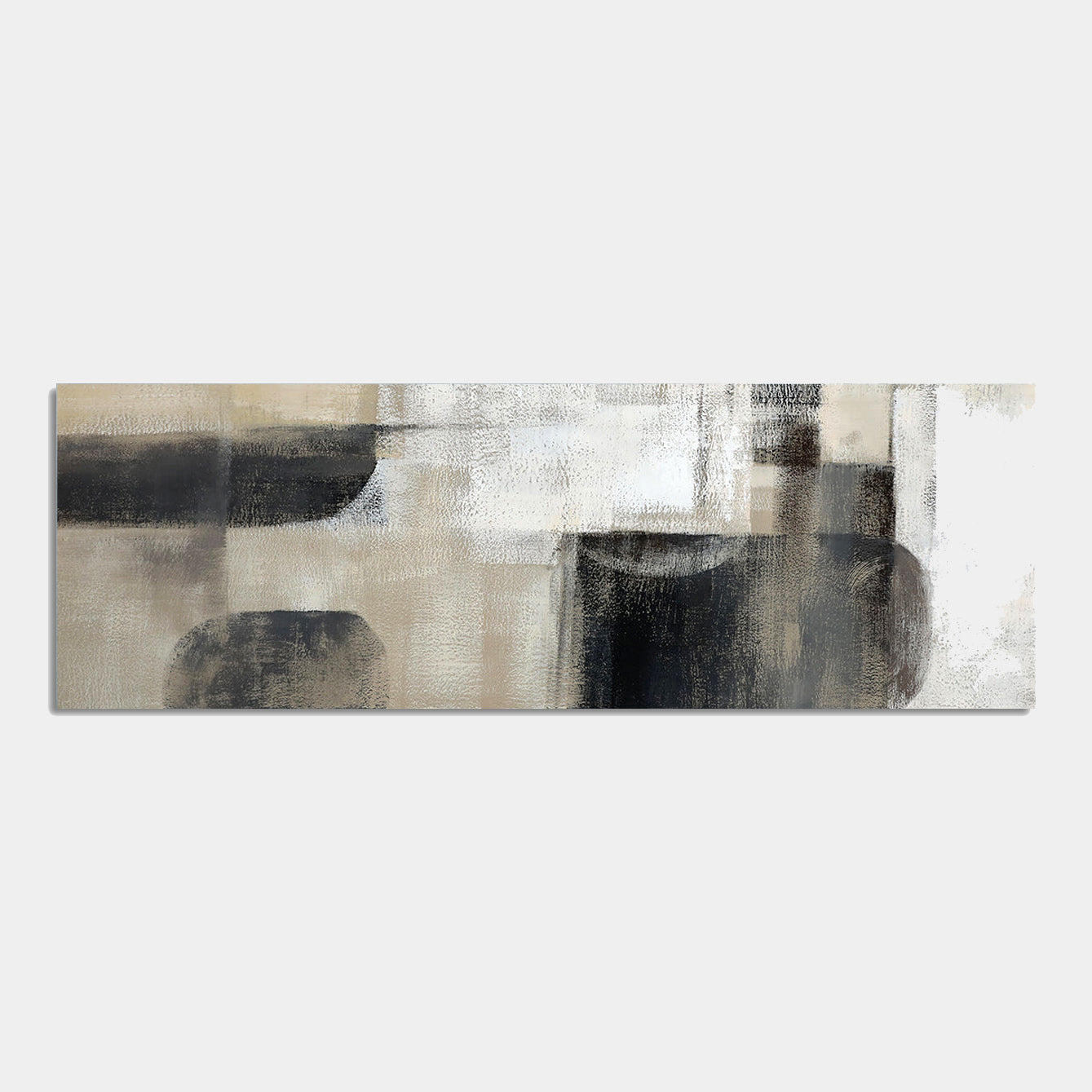 Abstract Harmony: Beige & Black