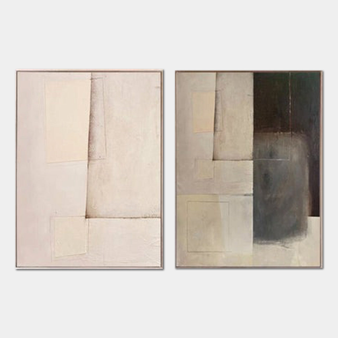 Abstract Harmony Diptych