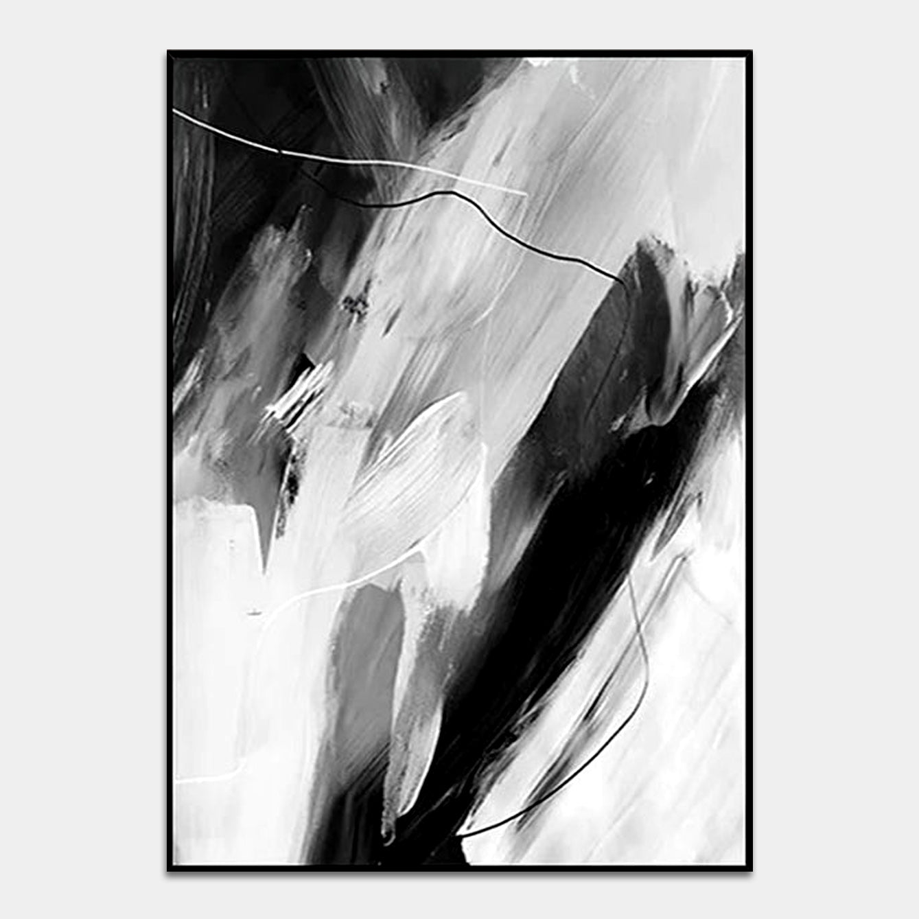 Black and Gray Style Art