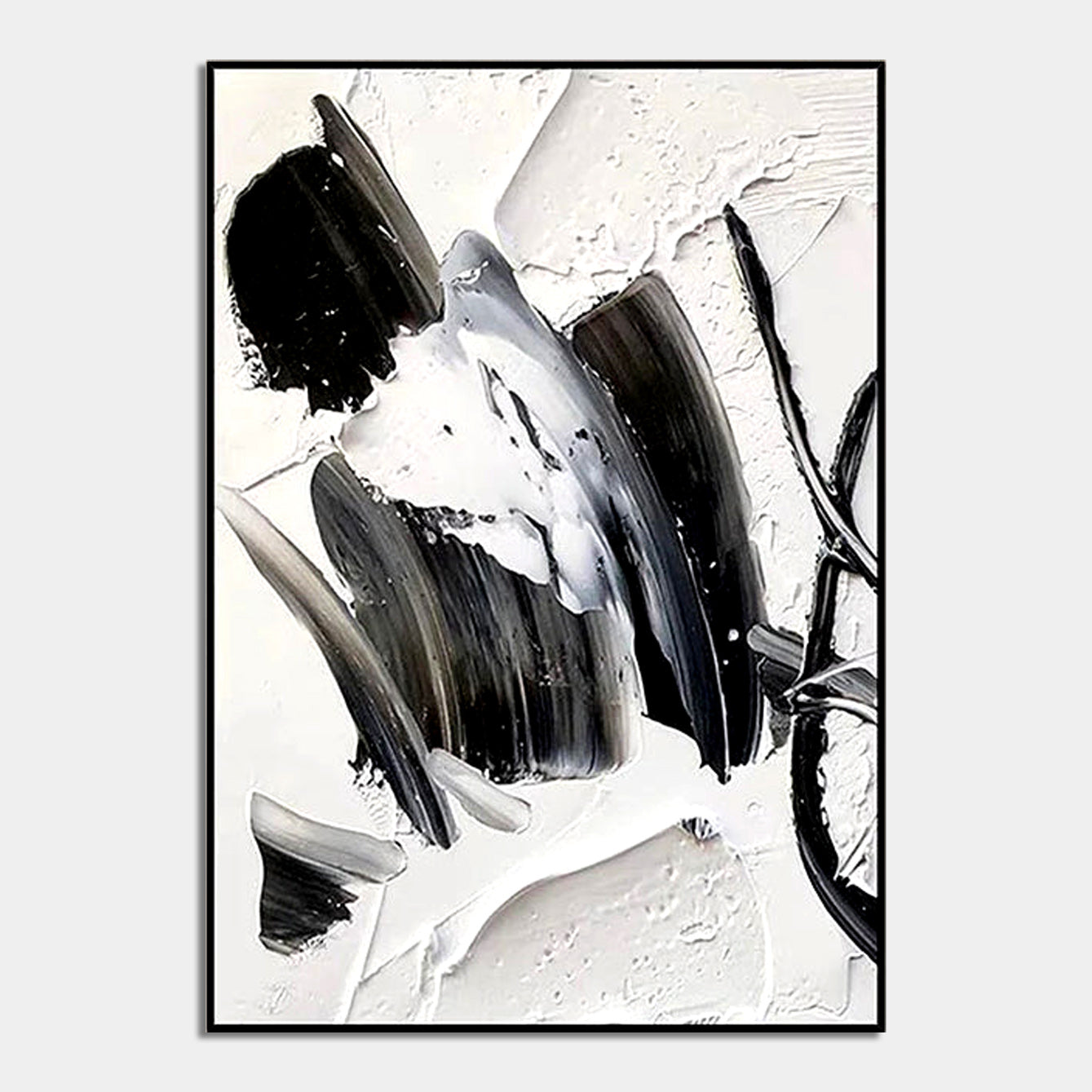 Black and White Woman - Modern Black and White Artwork