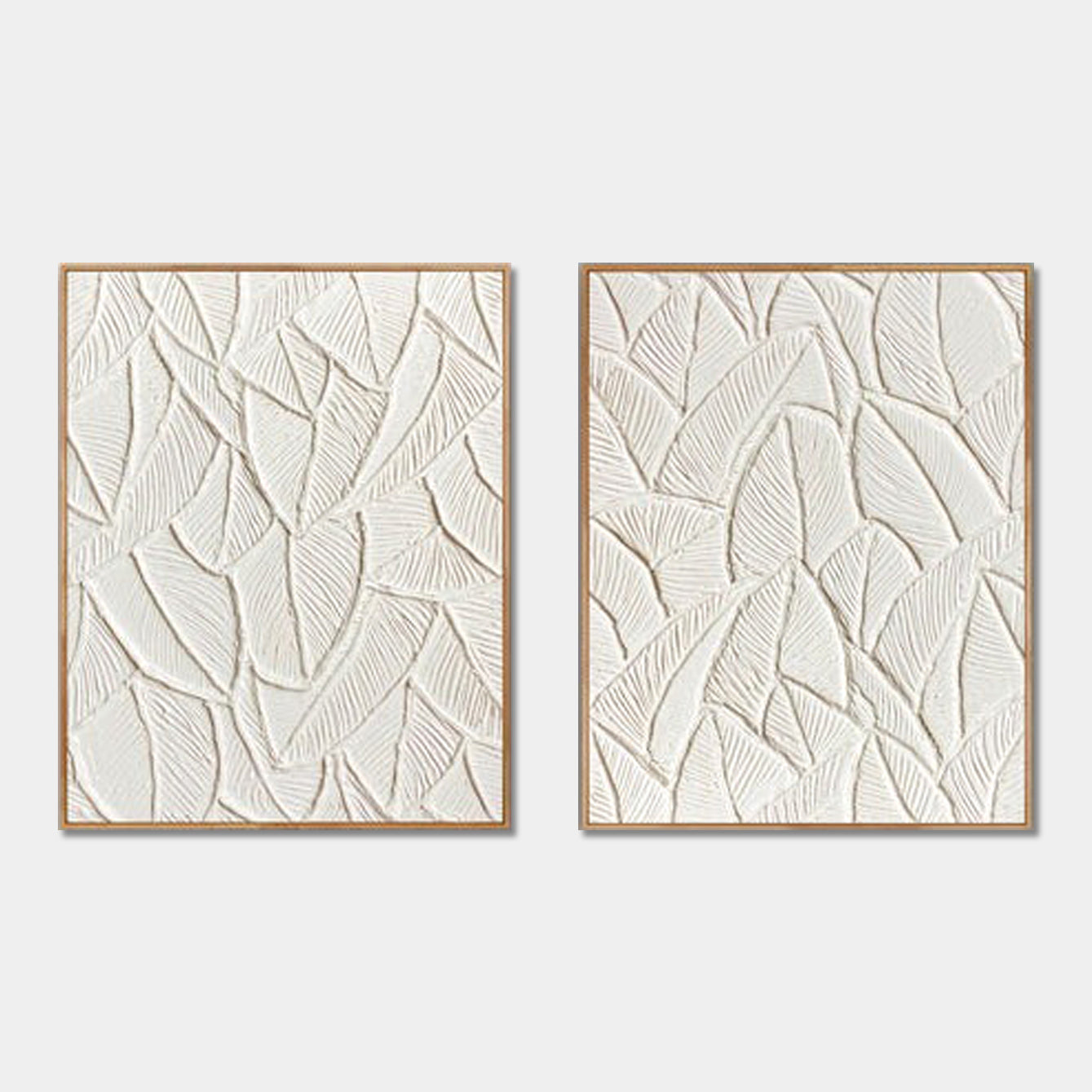 Botanical Bas-Relief Duo