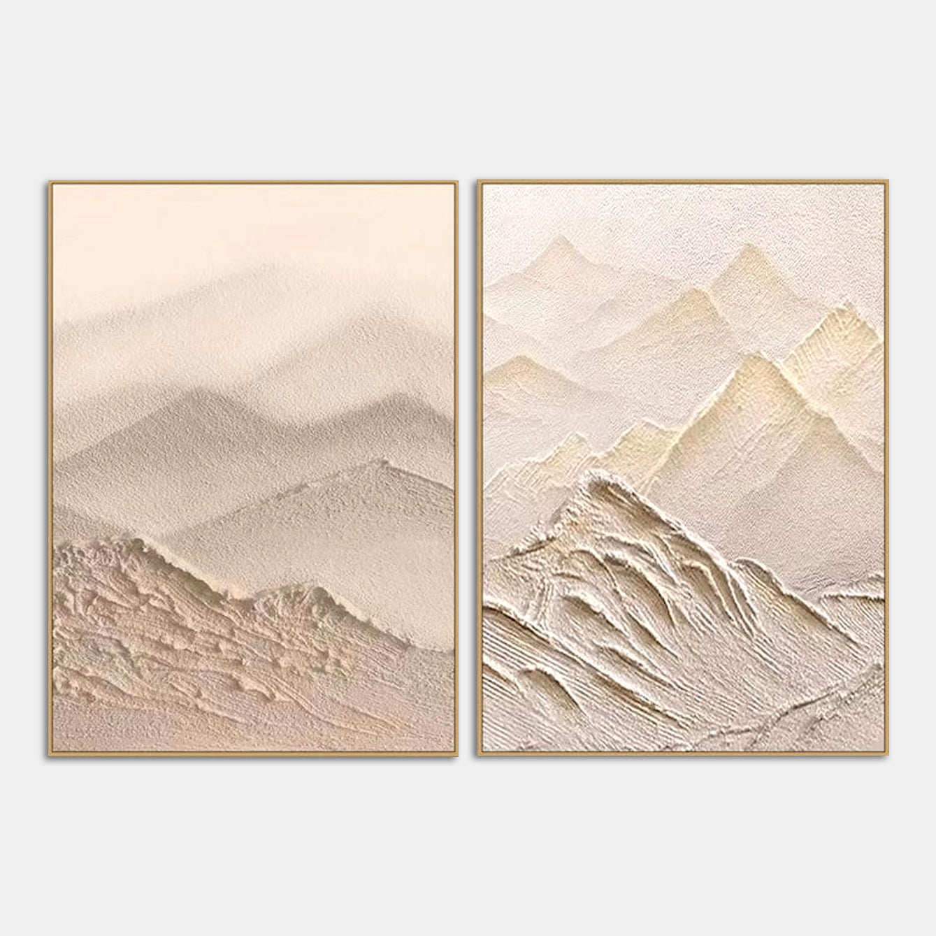 【You】-Texture Art／50×40cm N.キャンバスe Desert_Hues_Diptych_-