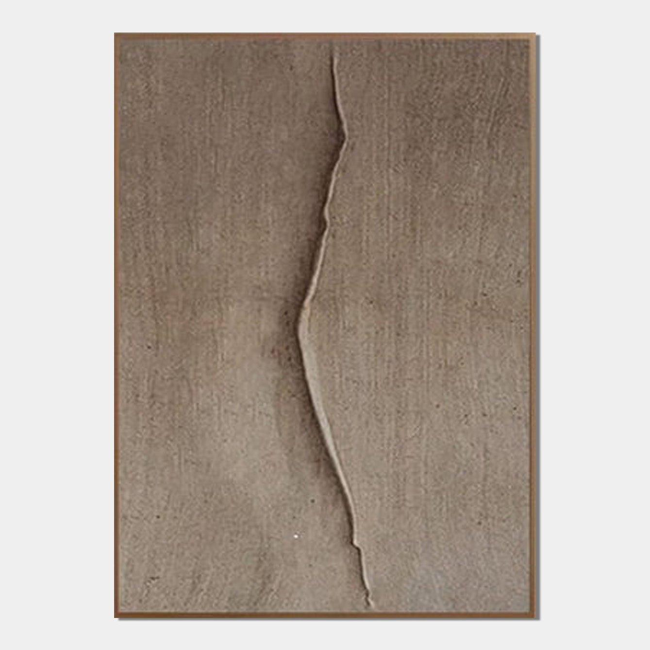 Earthen Crevice – Minimalist Oil Painting Abstract Art