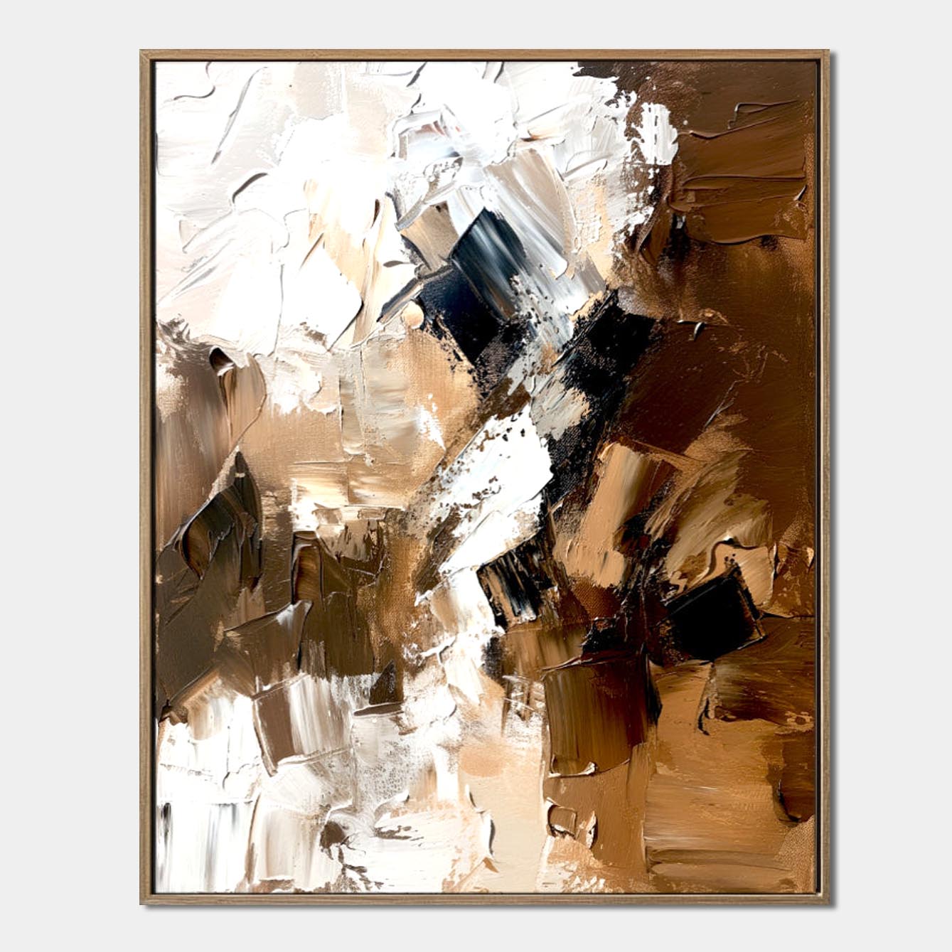 Ethereal Waves - Bold Brushstroke Abstract Wall Art