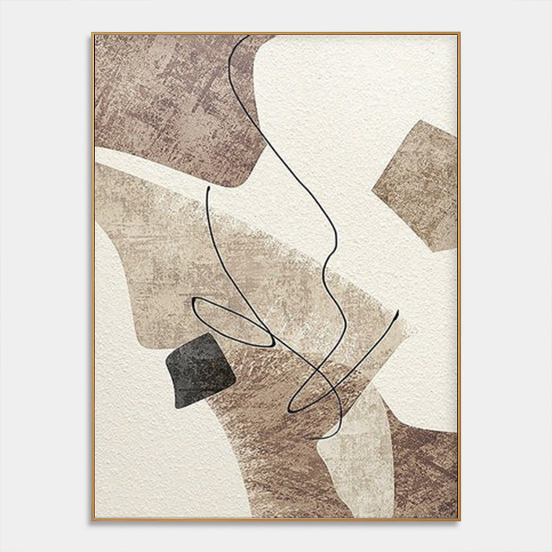 Geometric Elegance A – Modern Abstract Canvas Art