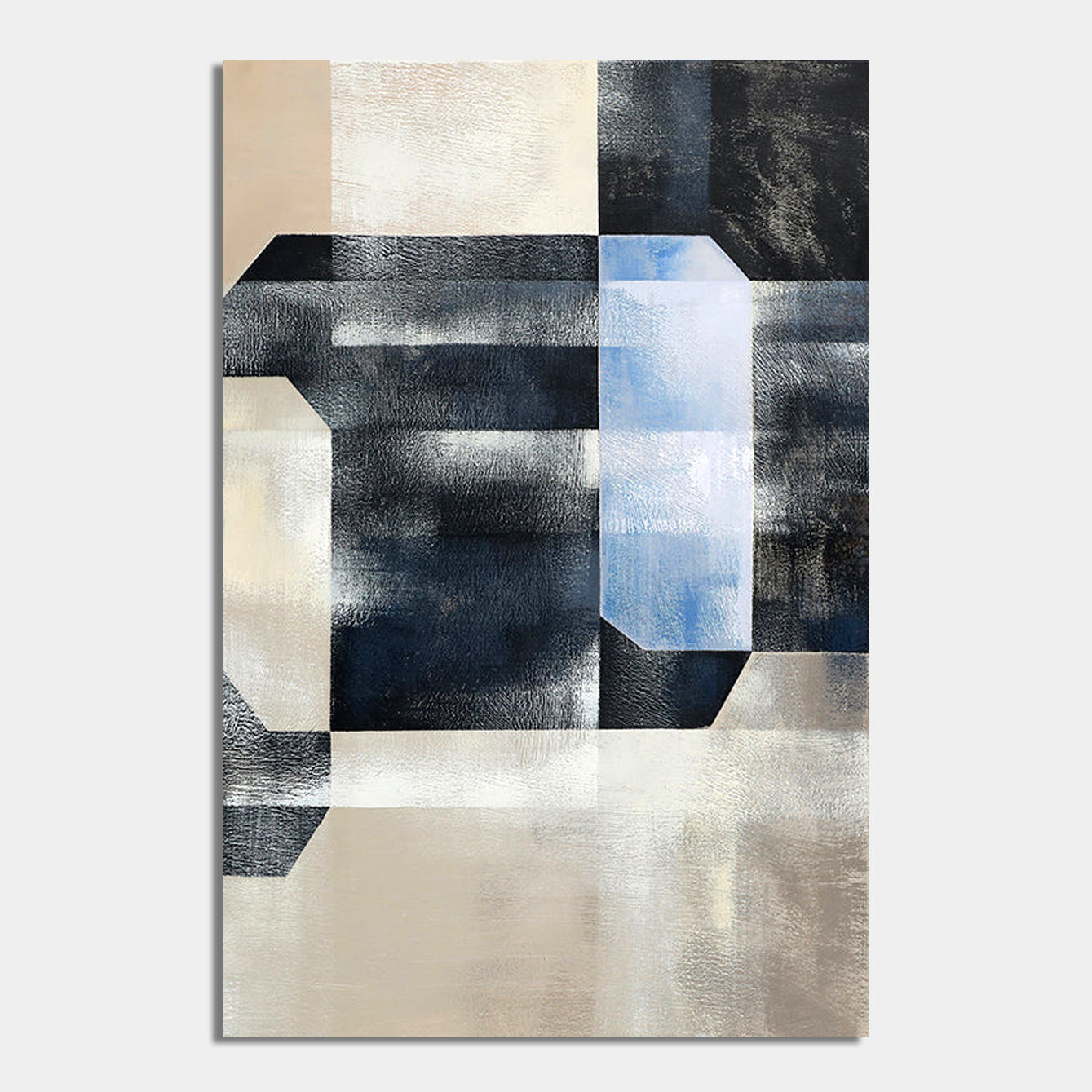 Geometric Serenity in Blue