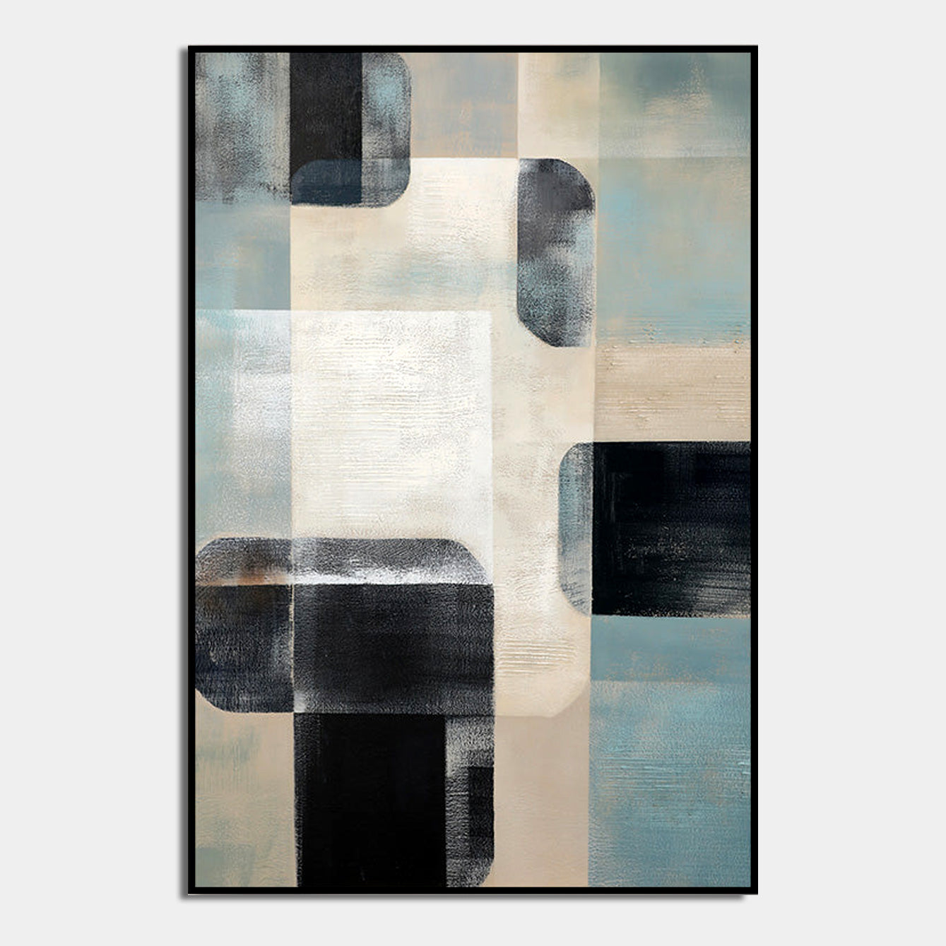 Geometric Tranquility Oil Painting