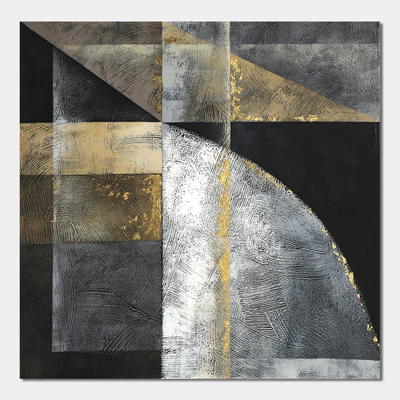 Golden Intersection: Abstract Art