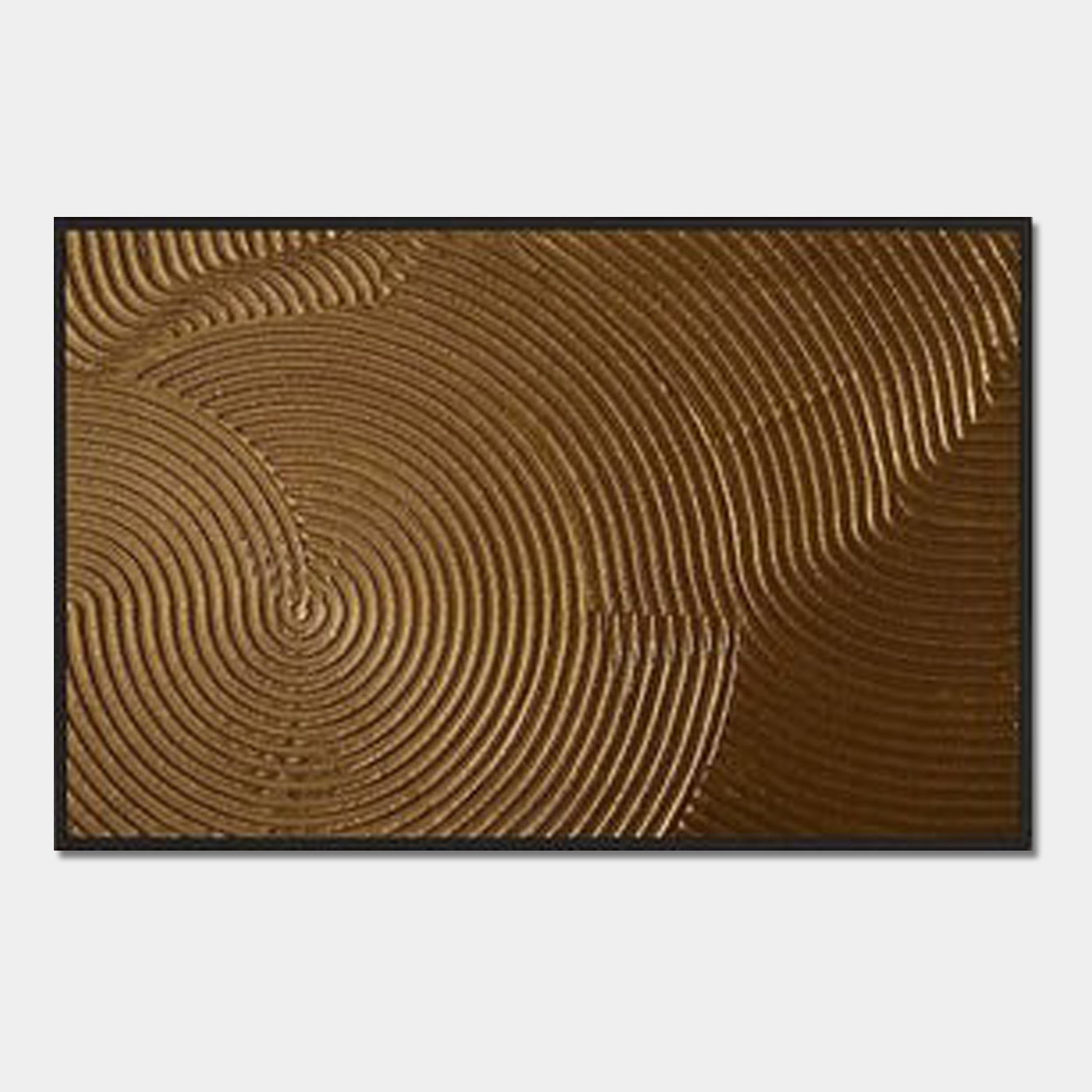 Golden Vortex - Gold Textured Abstract Wall Art
