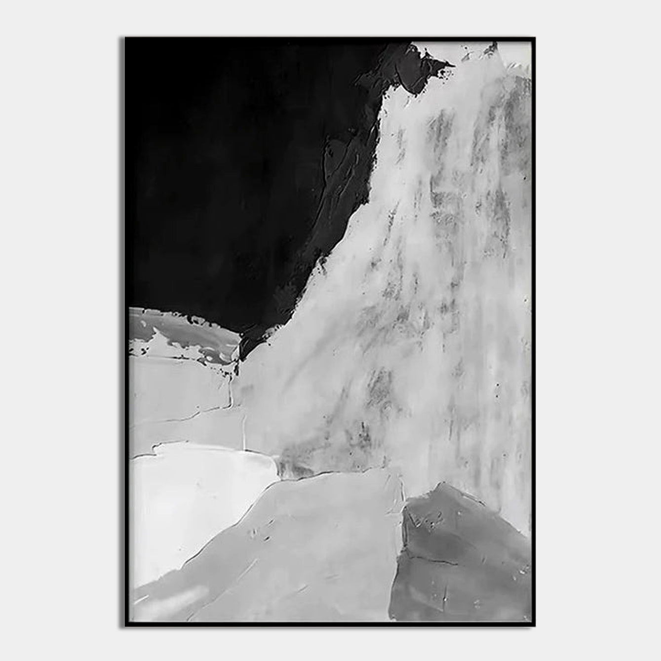 Gray and White Abstract