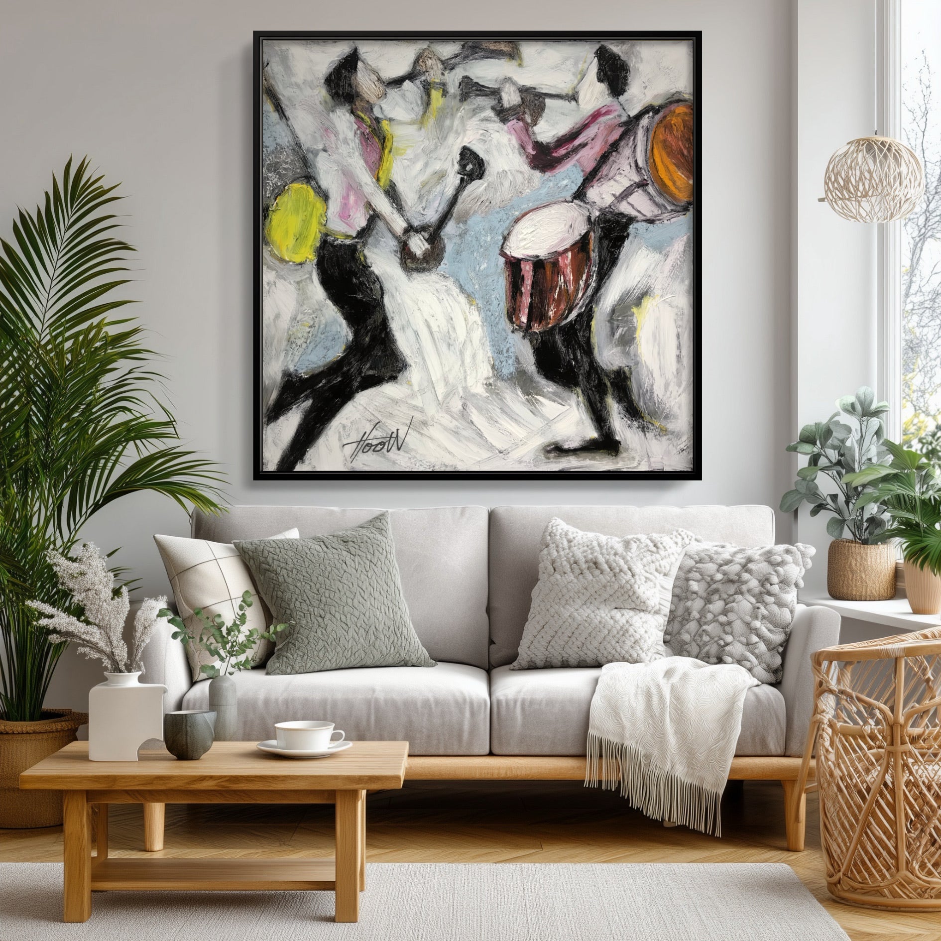 Expressive Figurative Wall Art Inspired by Rhythm and Movement