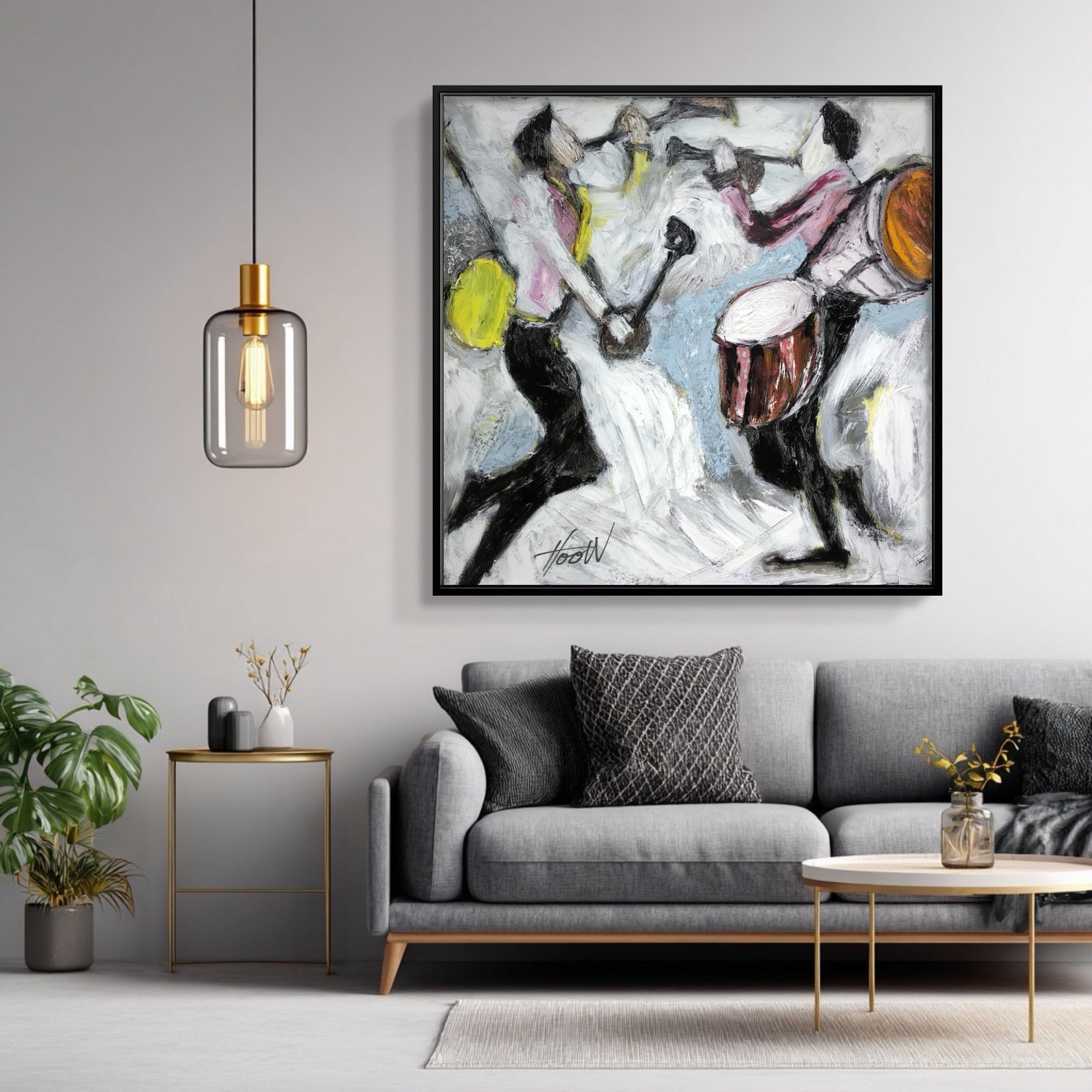 Expressive Figurative Wall Art Inspired by Rhythm and Movement