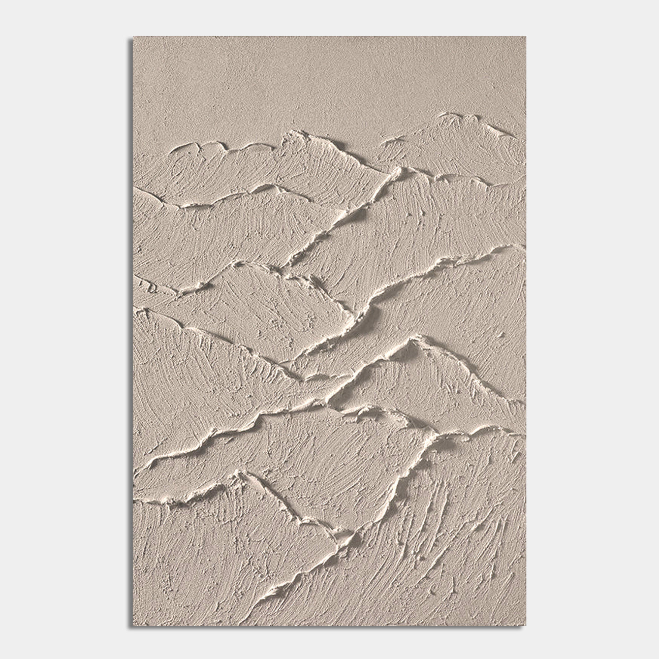 Textured Art – Minimalist 3D Mountain Wall Canvas