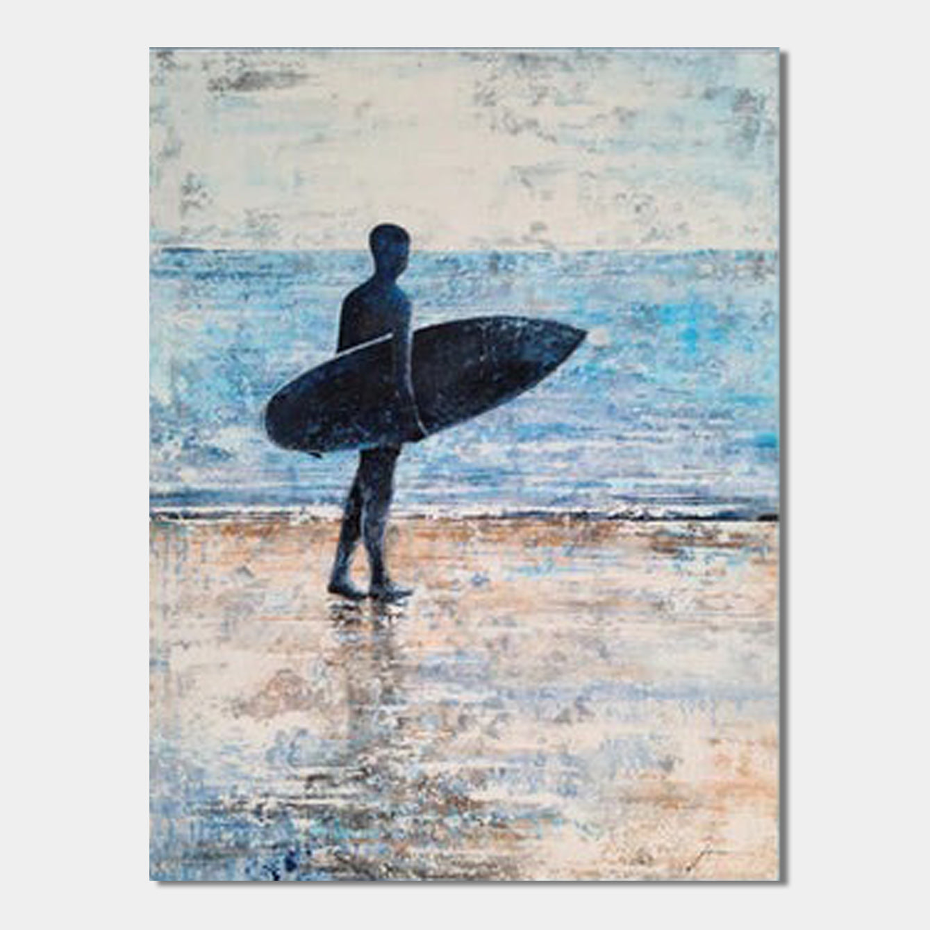 Mystifying – Surfer Wall Art Ocean Canvas Painting