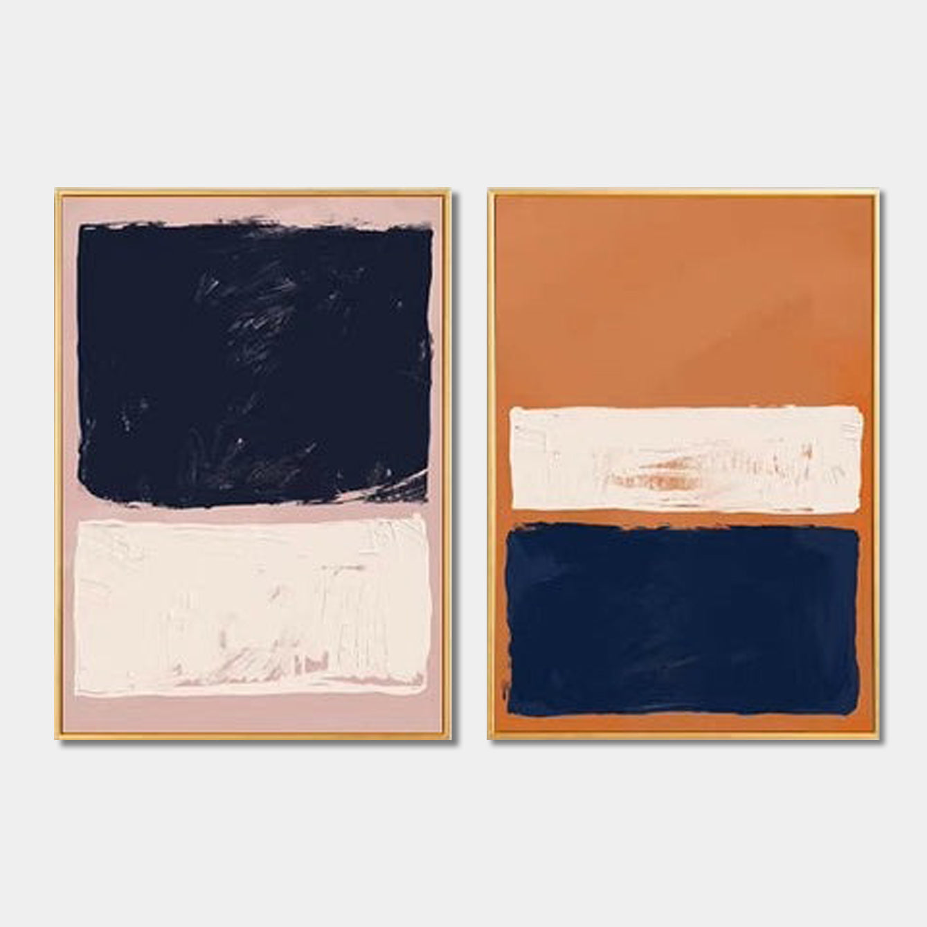 Rothko, Set of 2 – Modern Minimalist Art Pair