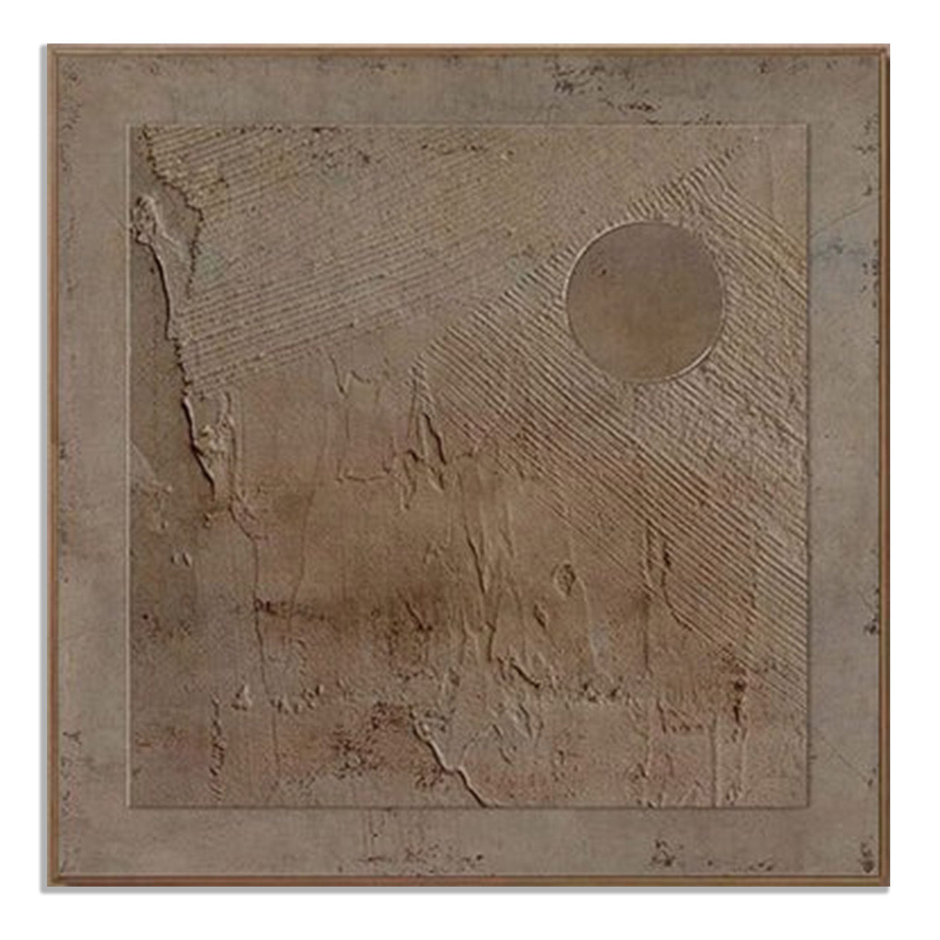 Serene Sandscape - Neutral Abstract Wall Art Decor