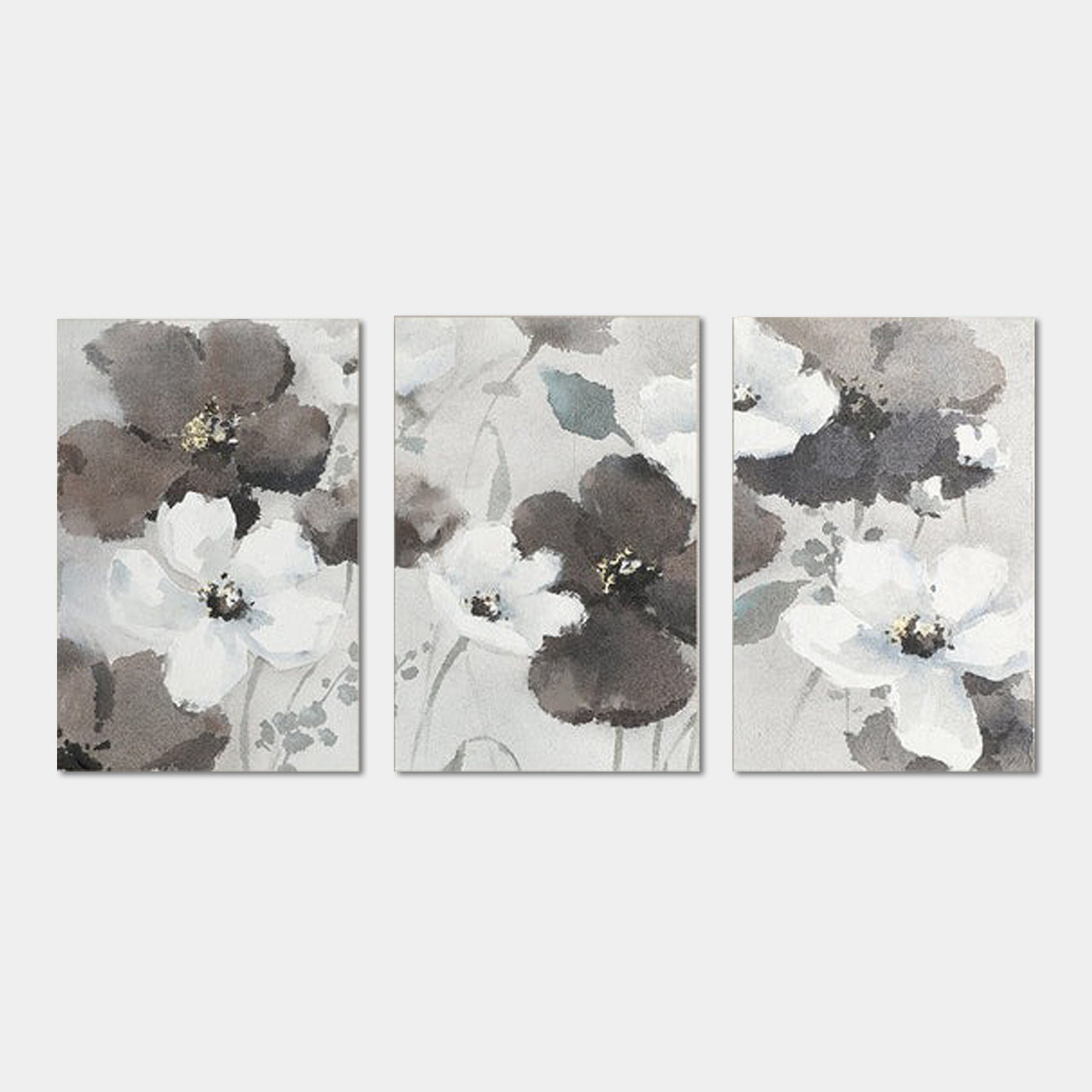 Serenity in Bloom Triptych