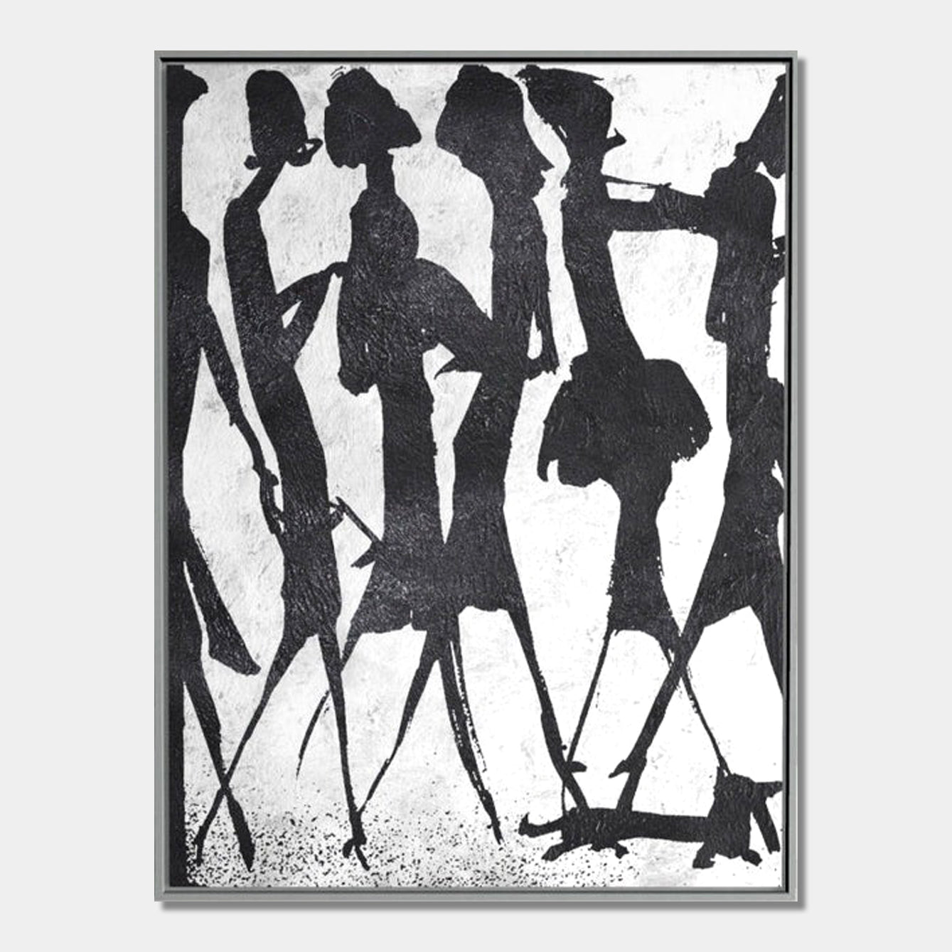 The Elites – Black and White Abstract Wall Art