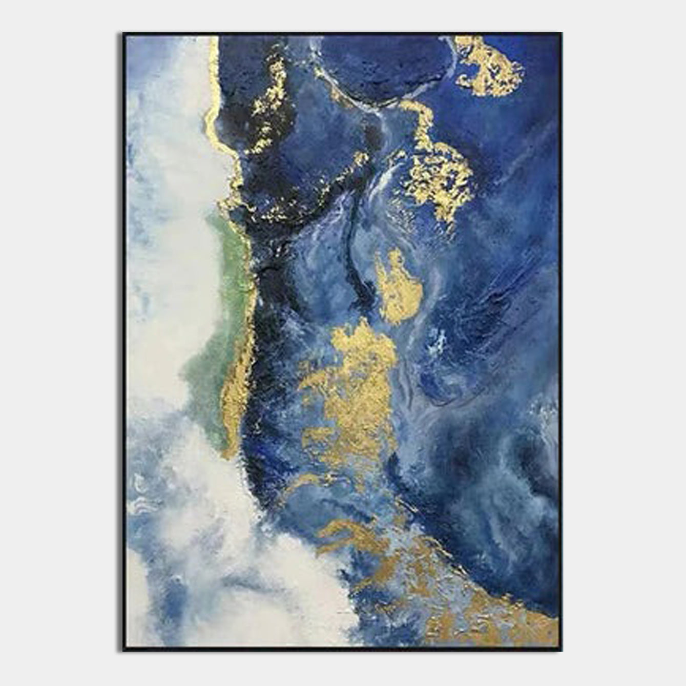 Uncharted Shores – Abstract Wall Art for Modern Living Spaces