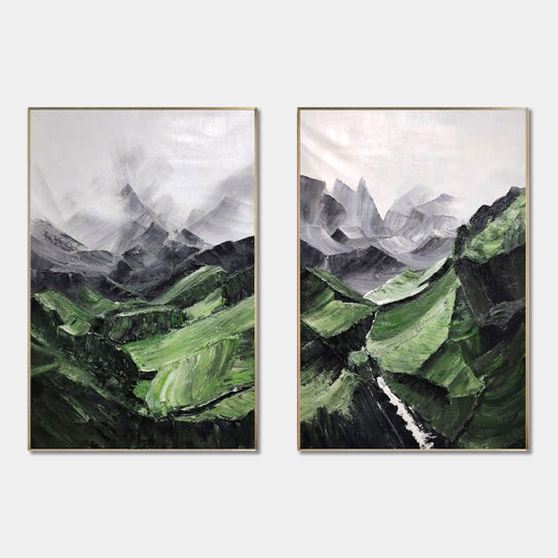 Verdant Peaks Diptych
