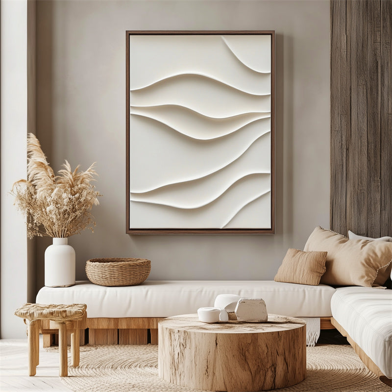 Waves of Serenity: 3D Canvas