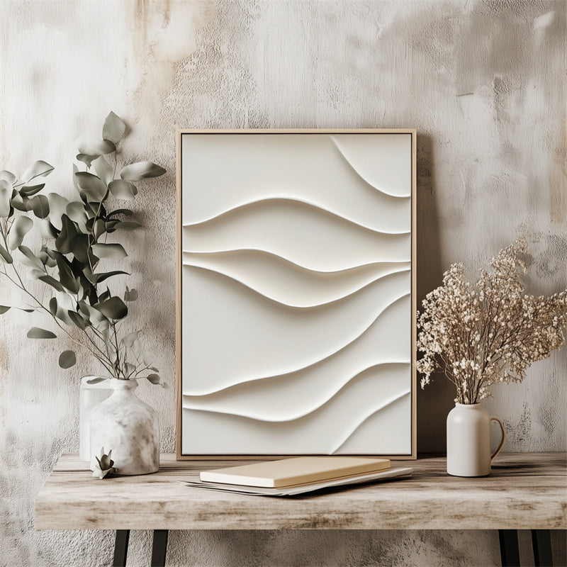 Waves of Serenity: 3D Canvas