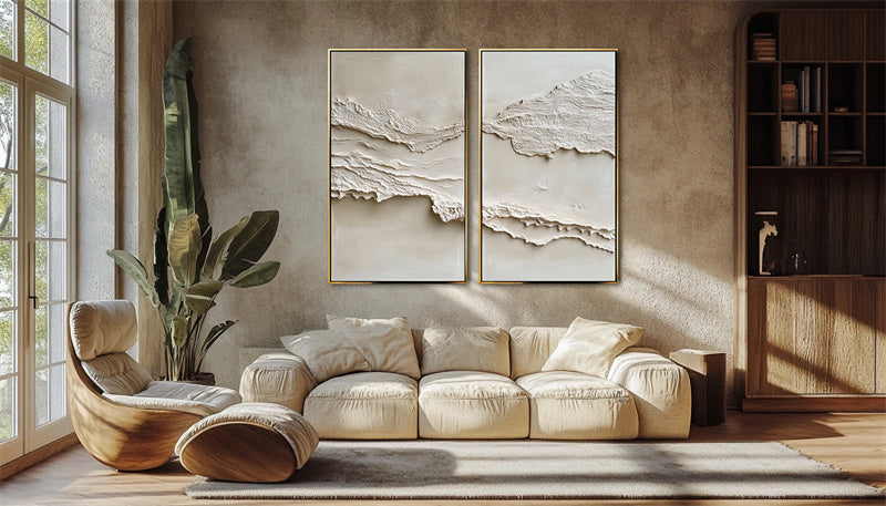 Tranquil Horizons – Sculptural Canvas