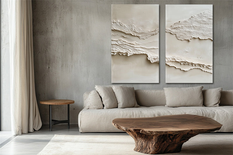 Tranquil Horizons – Sculptural Canvas