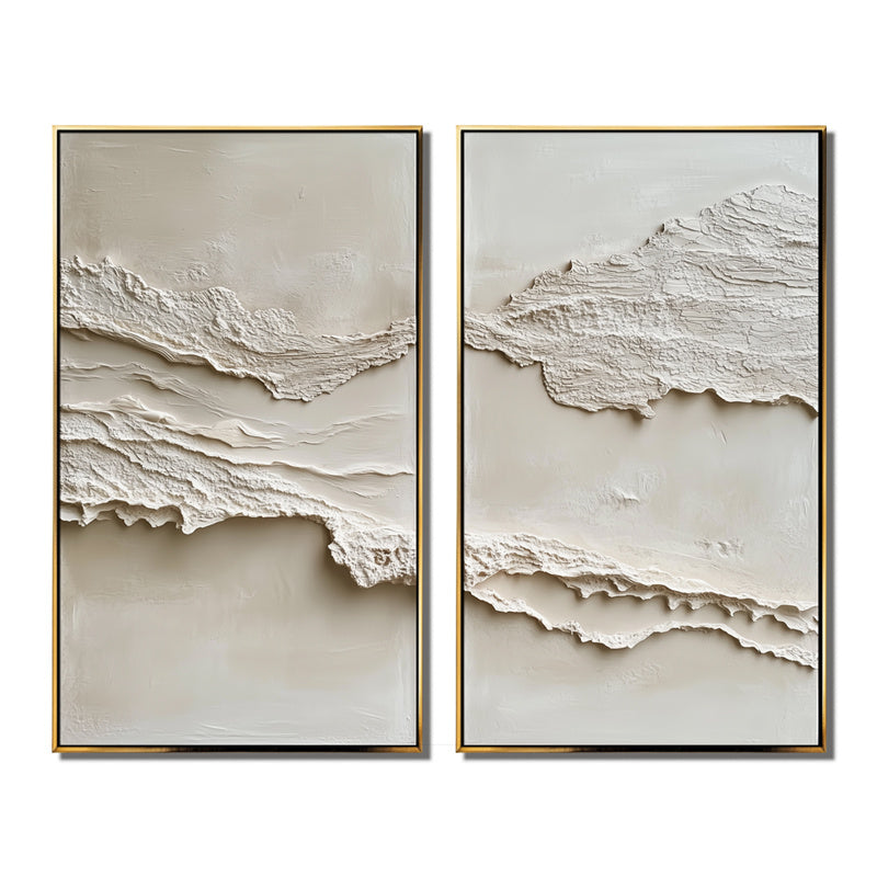 Tranquil Horizons – Sculptural Canvas