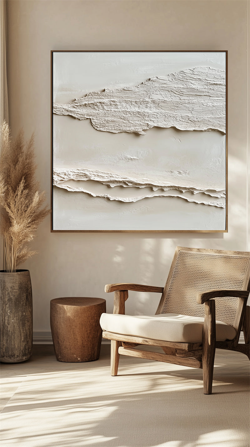 Wabi-Sabi Layers – Textured Canvas Art