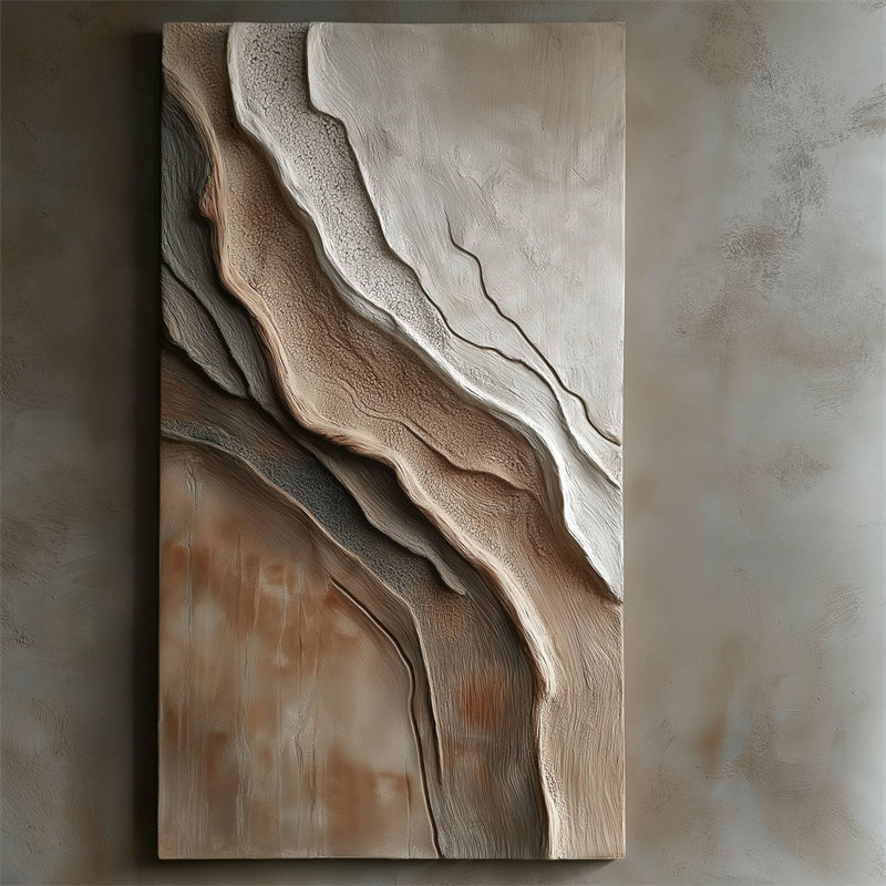 Earth's Harmony Textured Canvas