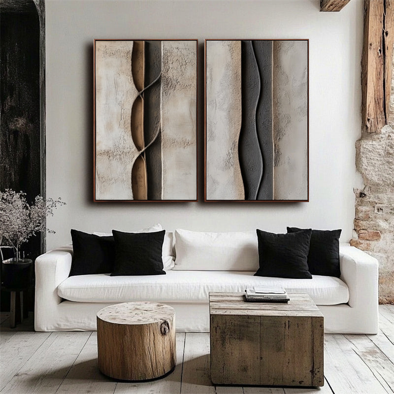 Entwined Elegance Textured Art