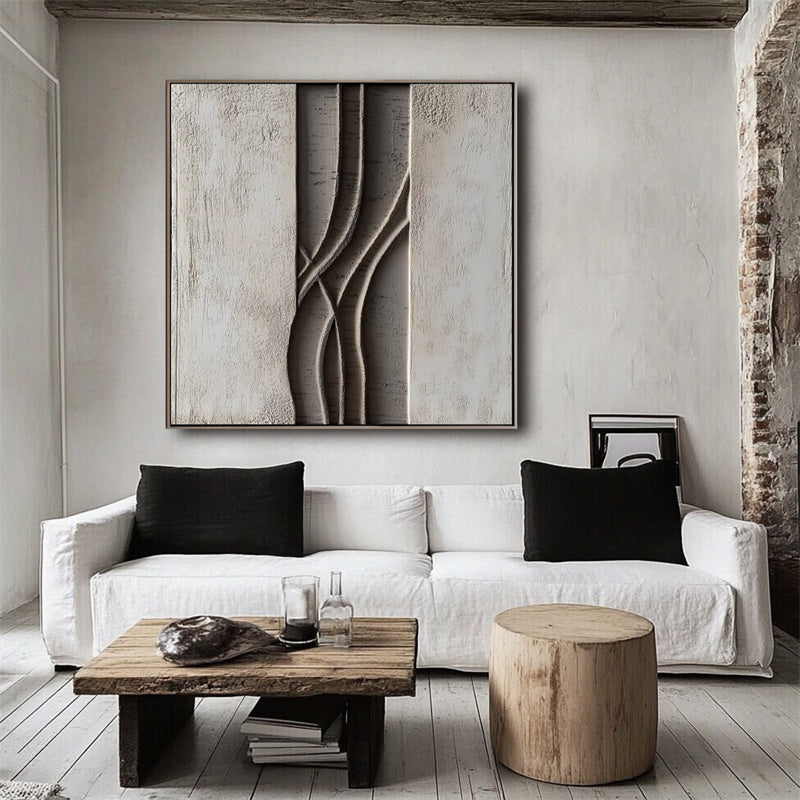 Structured Flow – Textured Wall Art