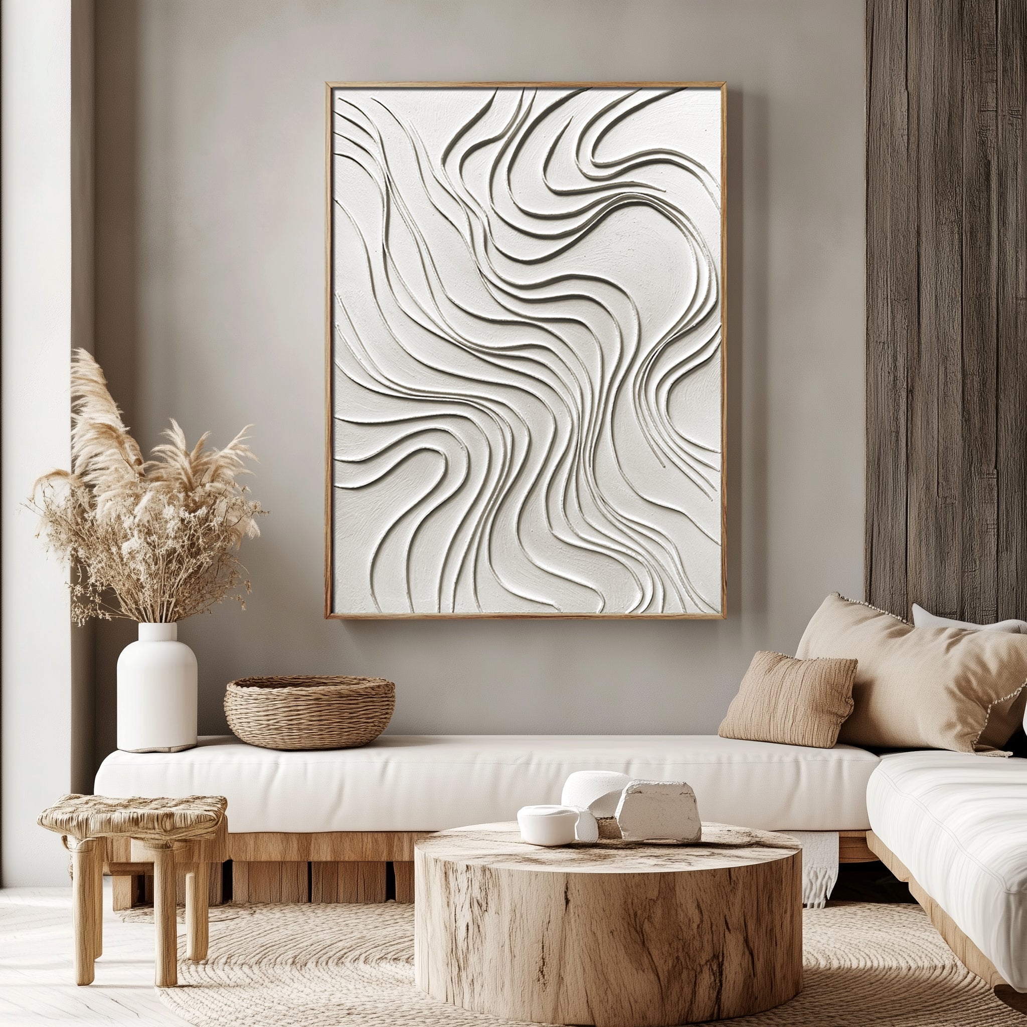 Flowing Harmony Textured Art