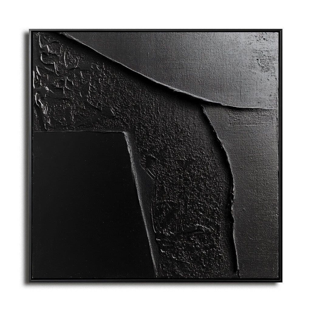 Textured Black Abstract Art-wp241868