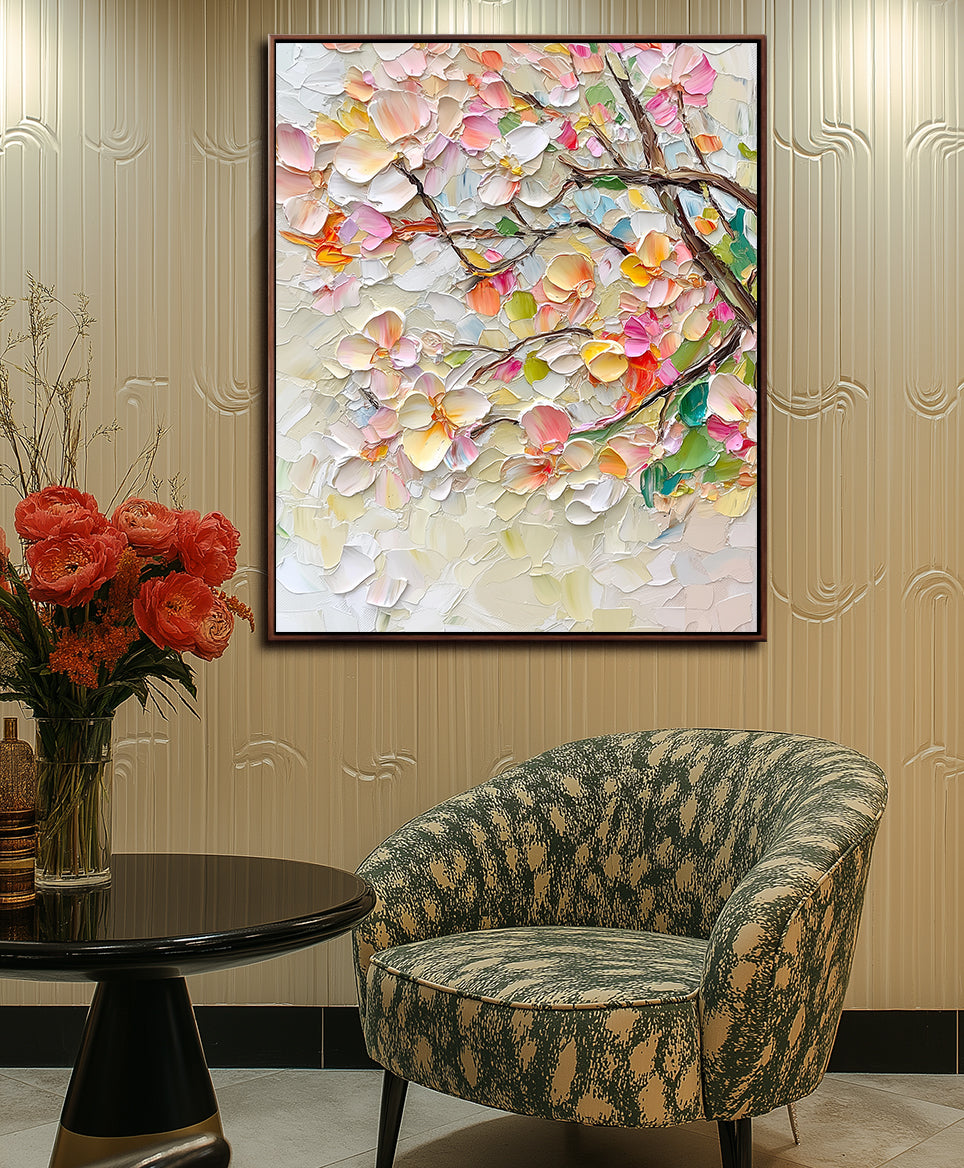 Blossoming Grace Abstract Art