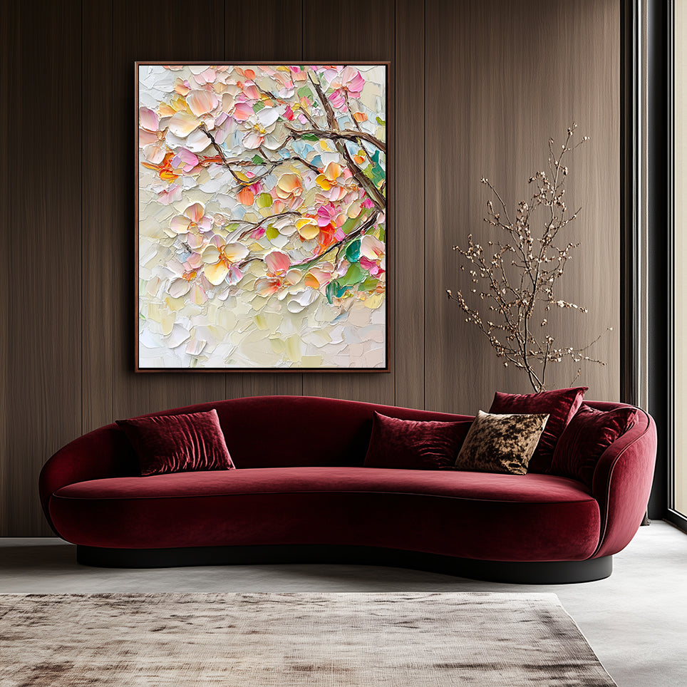 Blossoming Grace Abstract Art