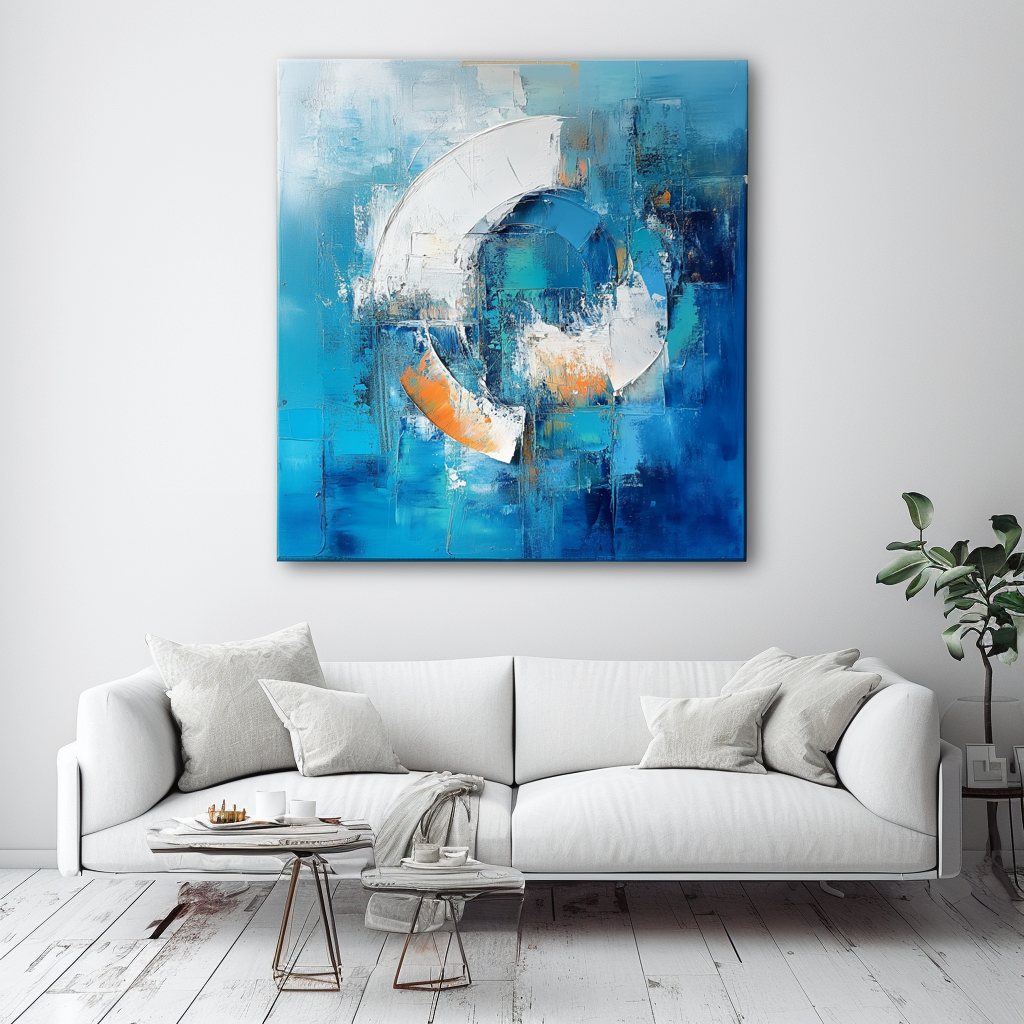 Abstract Rhythm | Textured Oil Painting-wp242928