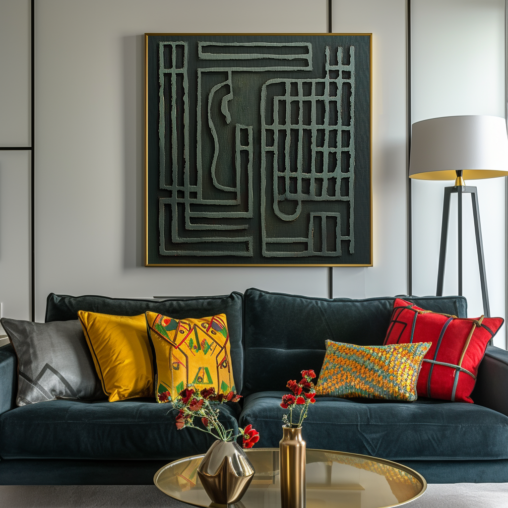 Urban Maze -Geometric Textured Art