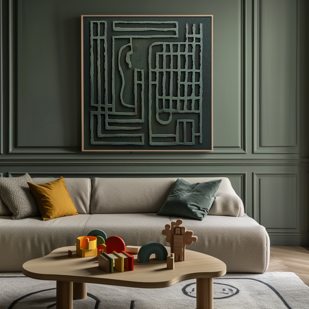 Urban Maze -Geometric Textured Art