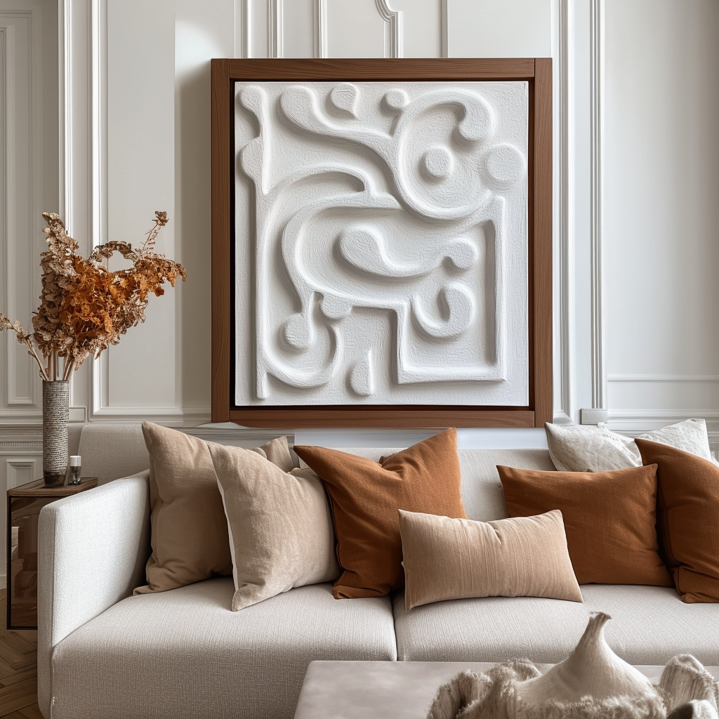 Ethereal Flow Textured Canvas Art